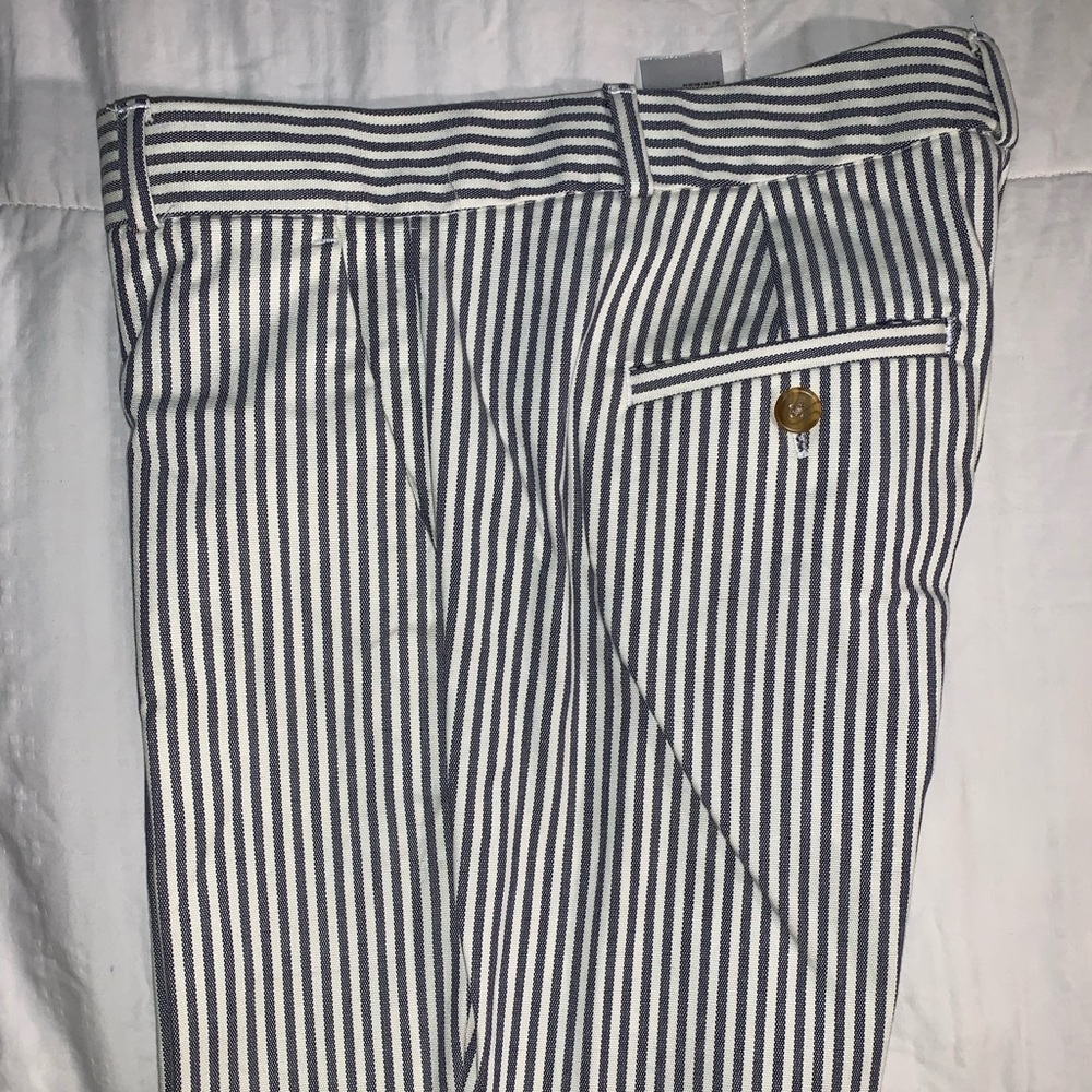 Banana Republic Seersucker Crop Pants
